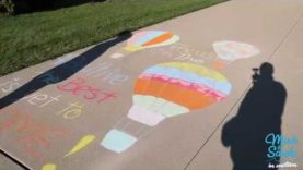 Beautiful, positive chalk art.