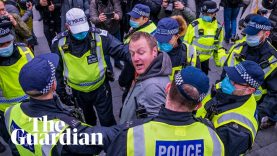 More than 60 arrested in anti-lockdown protests in London– video