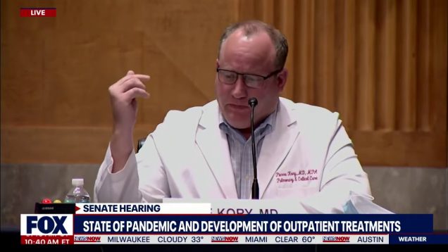 “I CAN’T KEEP DOING THIS”: Doctor pleads for review of data during COVID-19 Senate hearing