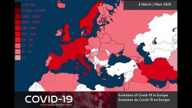 Covid-19 (Infections) Every Day in Europe – REMAKE – 25 January to 10 April – [4K]