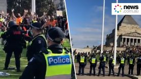 More wild scenes in Melbourne on third day of protests