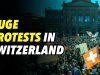 Huge protests in Switzerland. Protests in Estonia, Ireland, Italy and France
