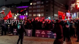 Denmark: ‘Men in Black’ hold anti-COVID restrix demo in Copenhagen