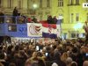 Fra Lazar Perica govori na prosvjedu Zajedno za slobodu, stop COVID potvrdama na Trgu bana Jelačića