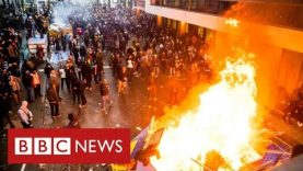 Mass protests against Covid restrictions in European cities – BBC News