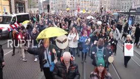 Netherlands: Thousands rally in Amsterdam against COVID restrix