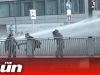 Police blast water cannons at anti Covid restriction protestors in Belgium