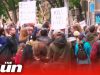 Thousands protest Covid bill outside Melbourne’s Parliament