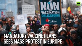 Calls for mandatory vaccines in Europe spark mass protest