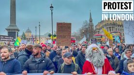 London Walk | Protesters Really Against Covid Vaccine Passports in Central London – Sat 18 DEC 2021