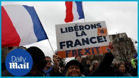 Anti-vax protests in Europe: French protesters chant ‘Macron we will pi** you off’