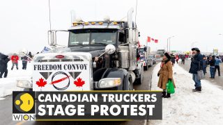 Canadian truck drivers stage protest against Covid-19 vaccine mandate | World English News | WION