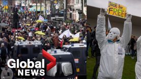 COVID-19: Thousands protest lockdown measures in the Netherlands